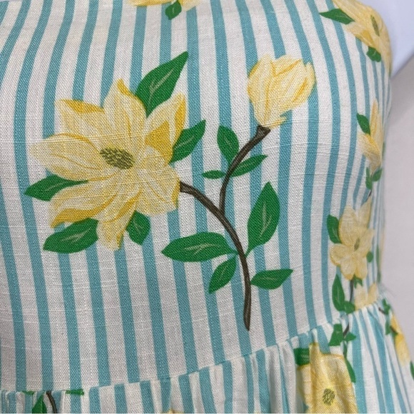 DRAPER JAMES RSVP maxi dress. Linen blend
Yellow magnolias size medium - Picture 11 of 15